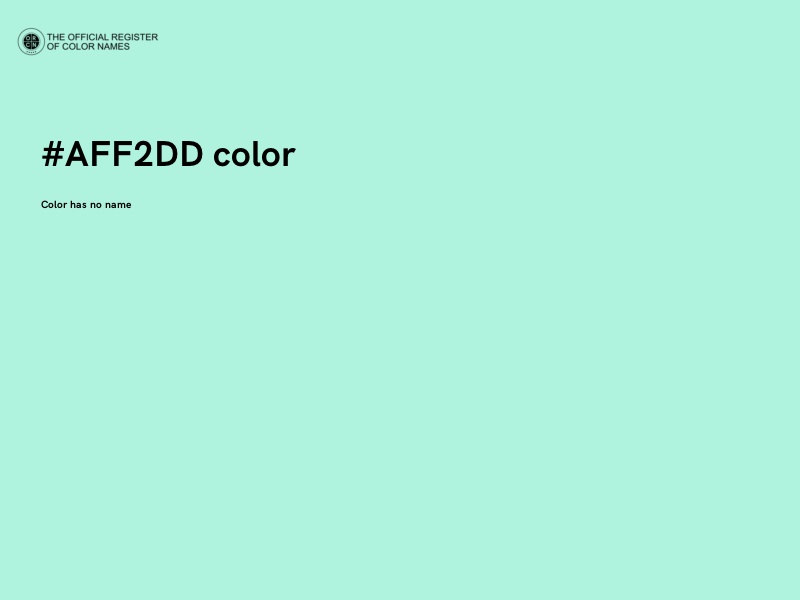 #AFF2DD color image