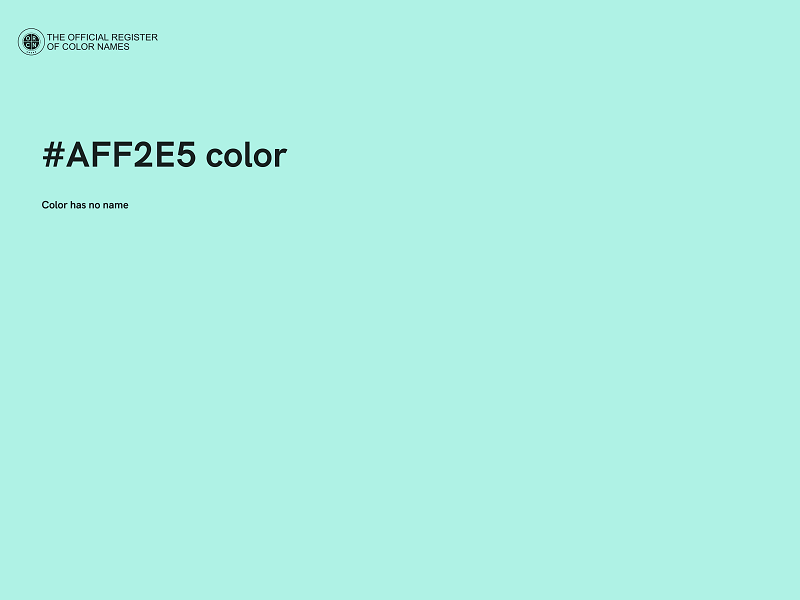 #AFF2E5 color image