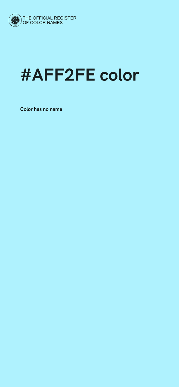 #AFF2FE color image