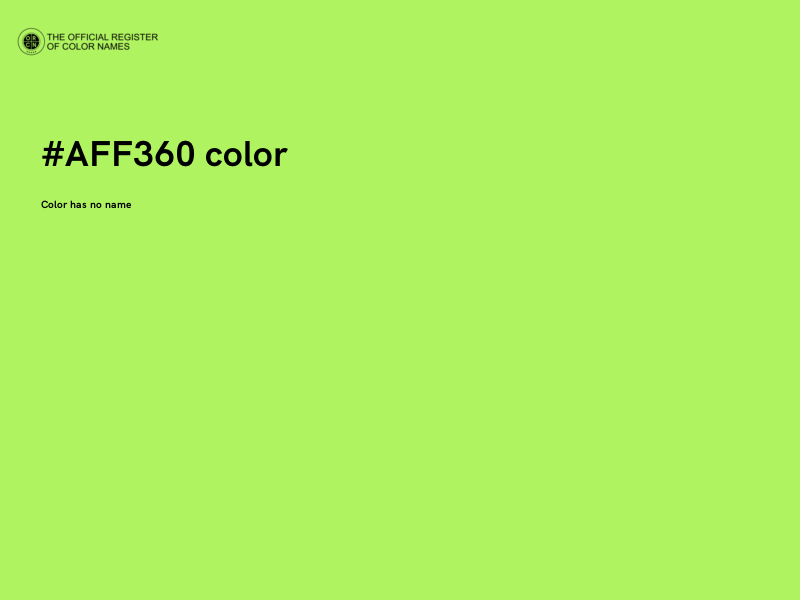 #AFF360 color image