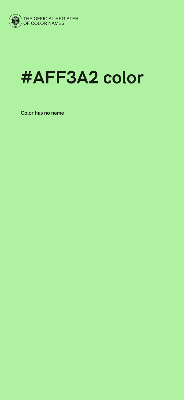 #AFF3A2 color image