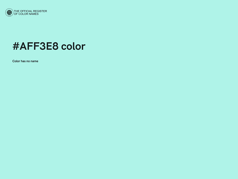 #AFF3E8 color image