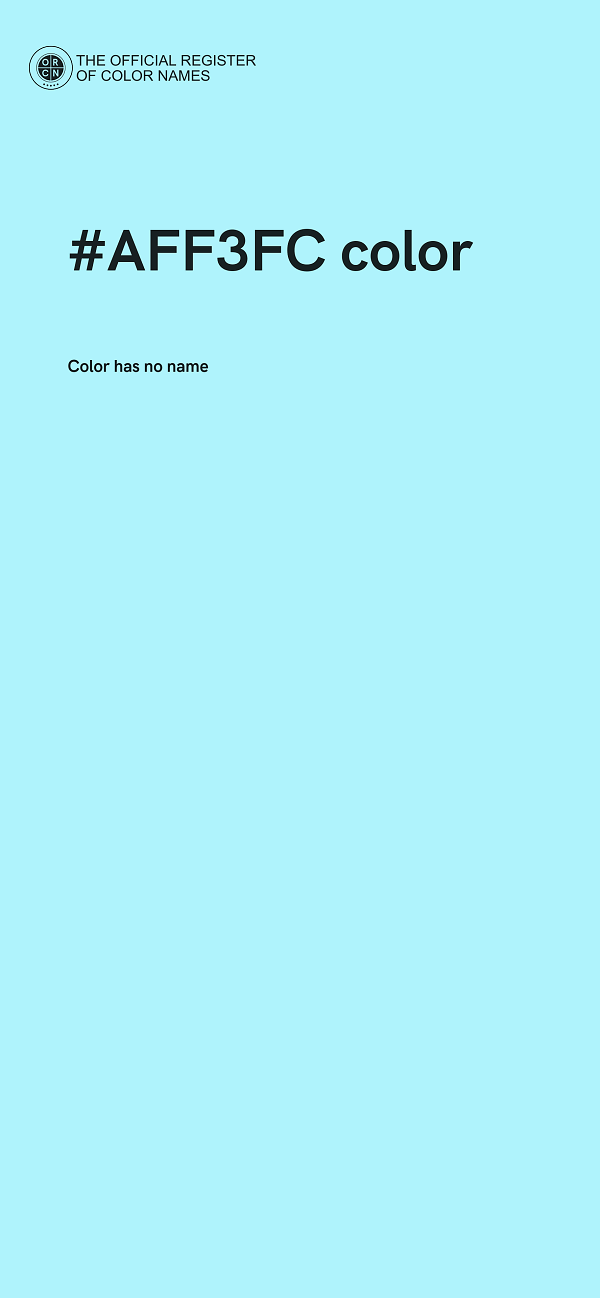 #AFF3FC color image