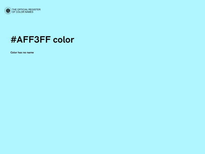 #AFF3FF color image