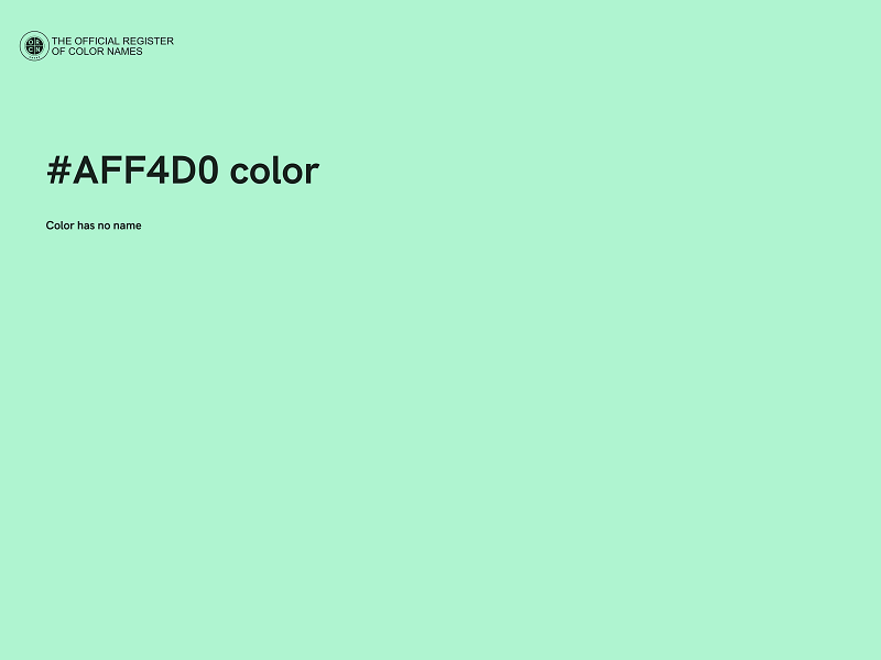 #AFF4D0 color image