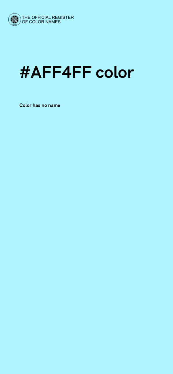 #AFF4FF color image