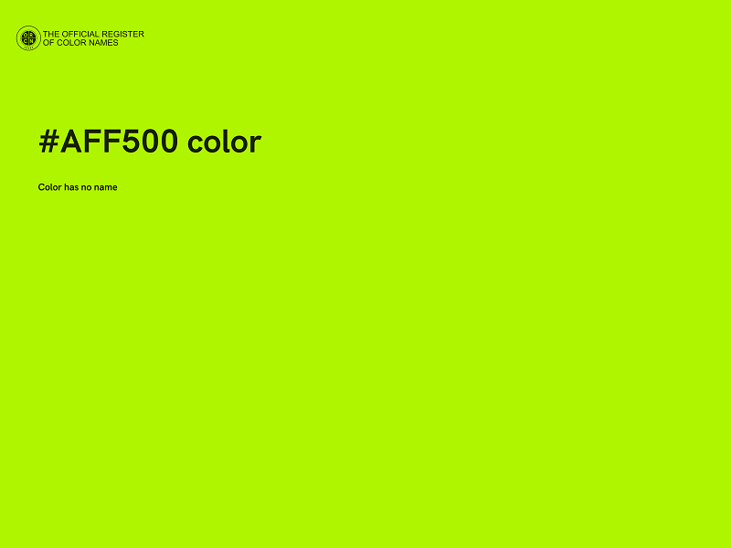 #AFF500 color image