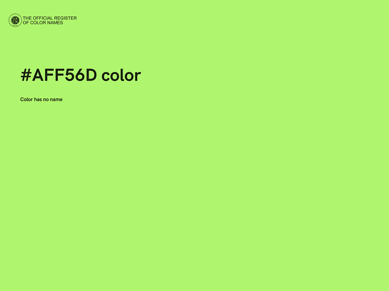 #AFF56D color image