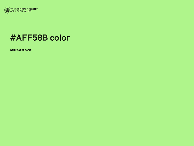#AFF58B color image