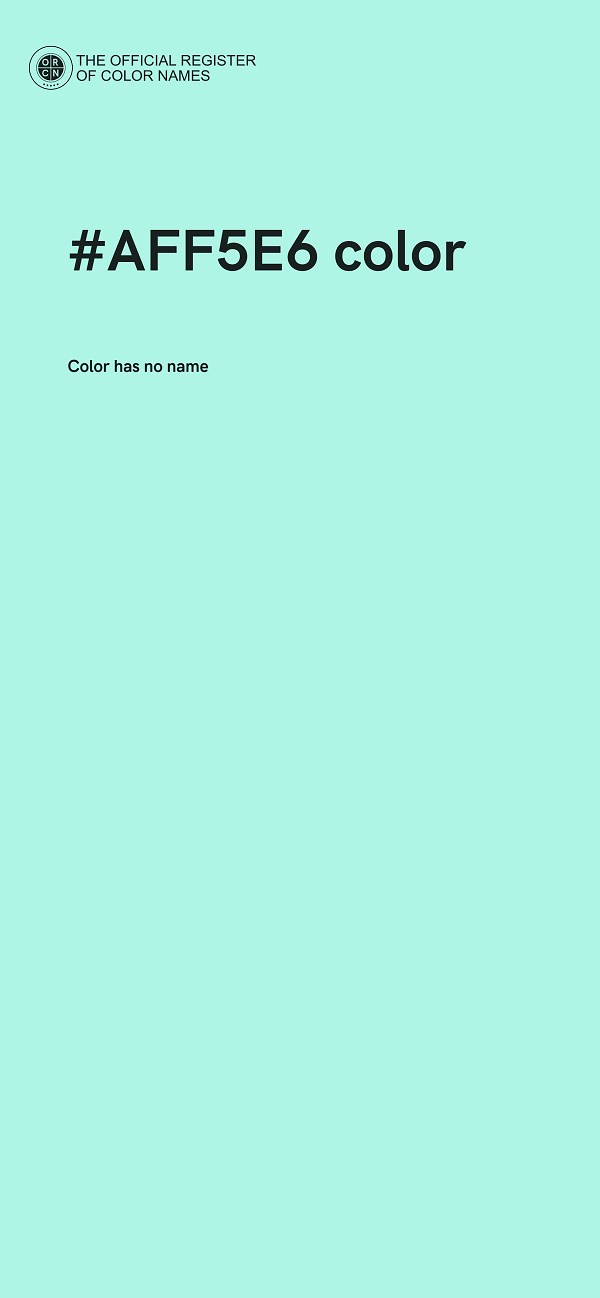 #AFF5E6 color image
