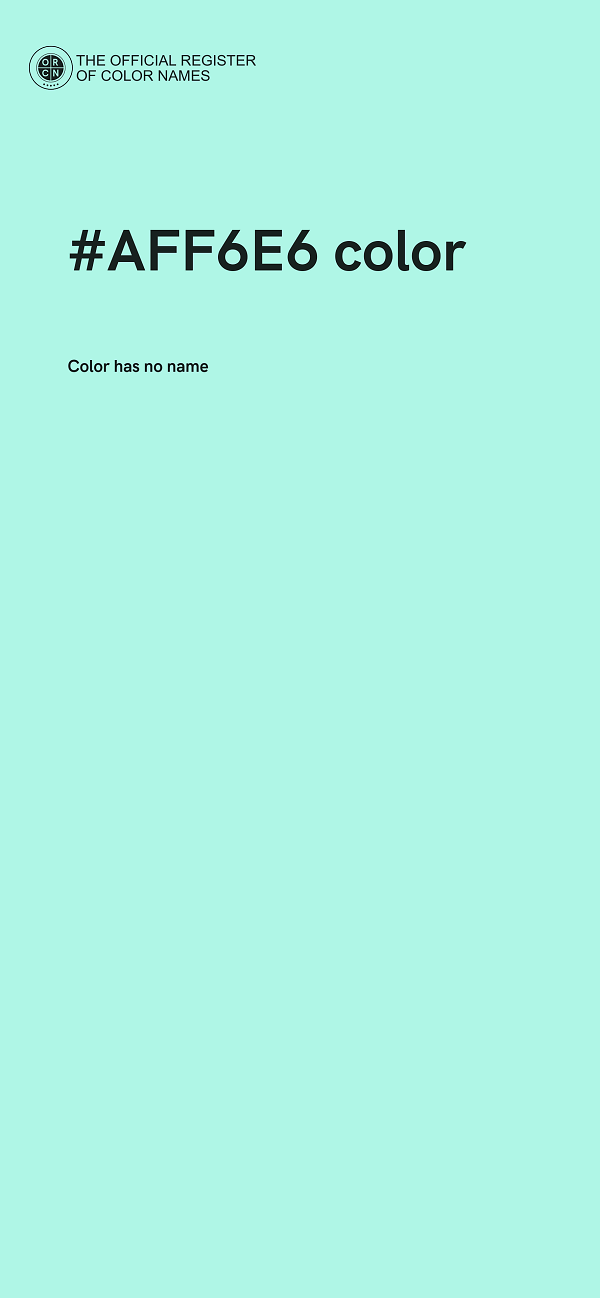 #AFF6E6 color image