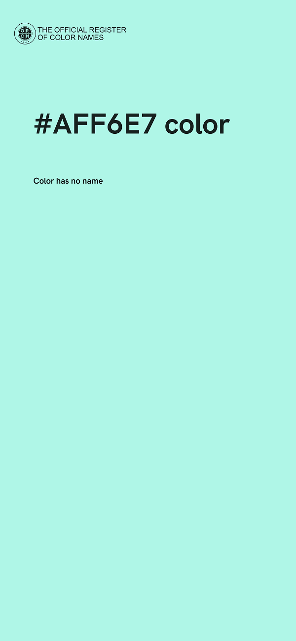 #AFF6E7 color image