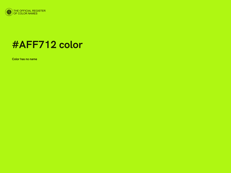 #AFF712 color image