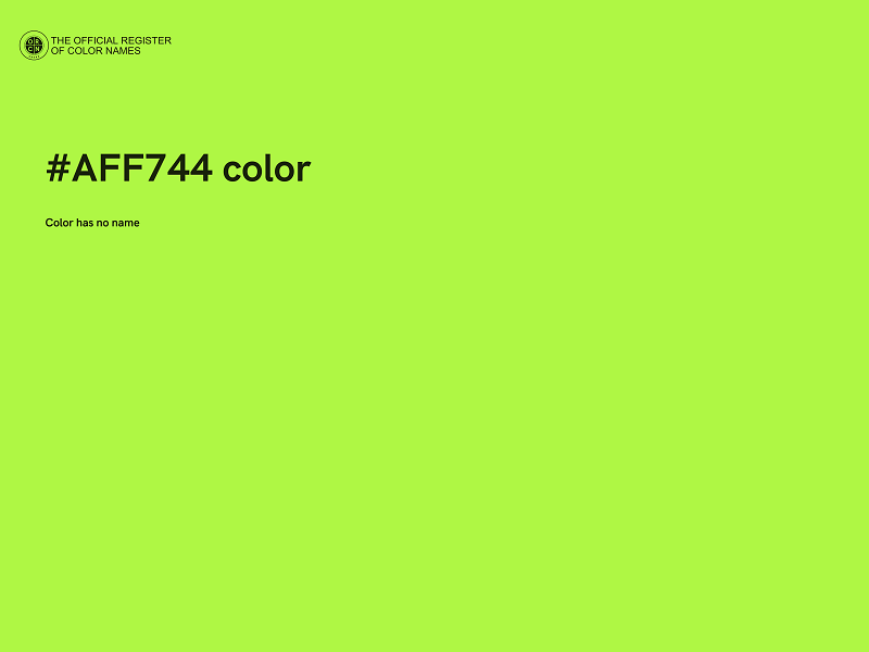 #AFF744 color image