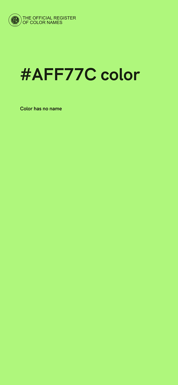 #AFF77C color image