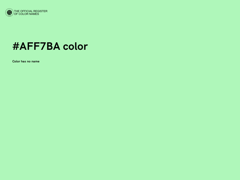 #AFF7BA color image