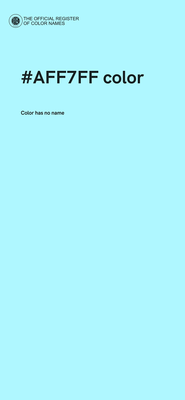 #AFF7FF color image