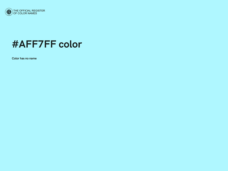 #AFF7FF color image
