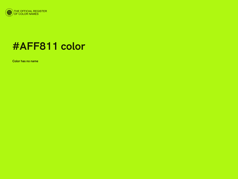 #AFF811 color image