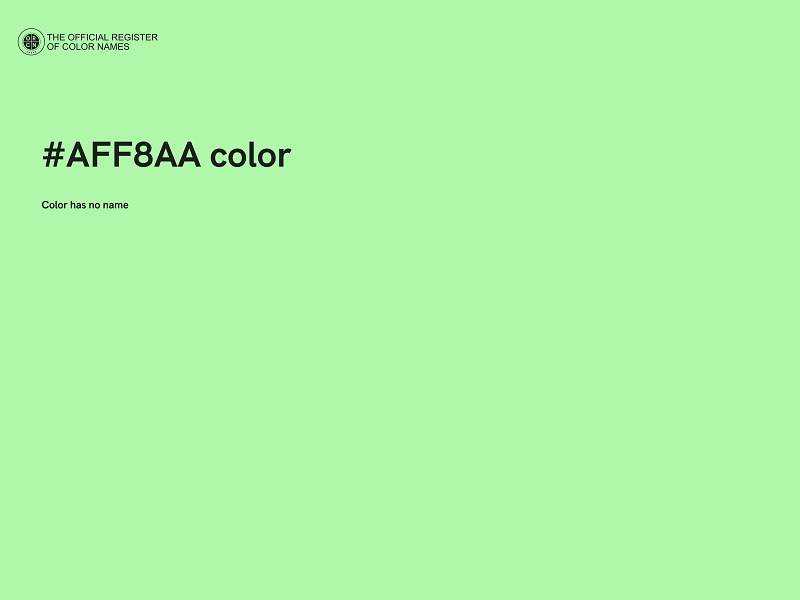 #AFF8AA color image