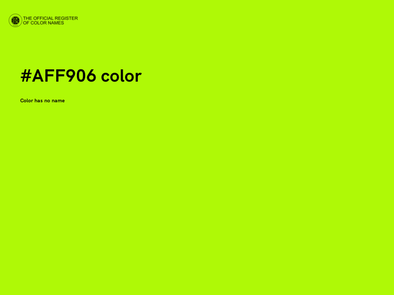 #AFF906 color image