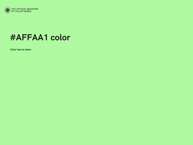 #AFFAA1 color image