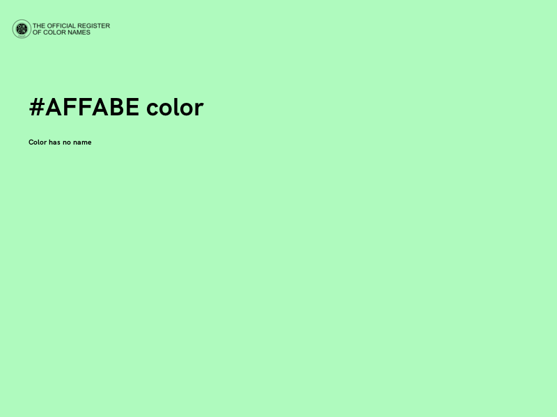 #AFFABE color image