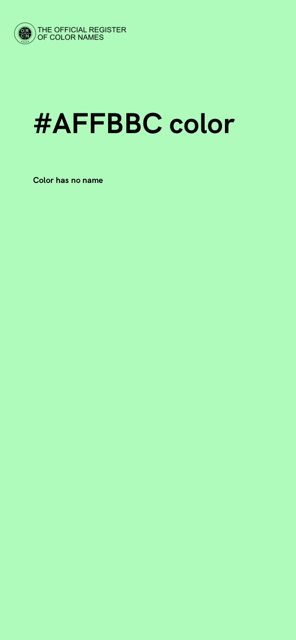 #AFFBBC color image