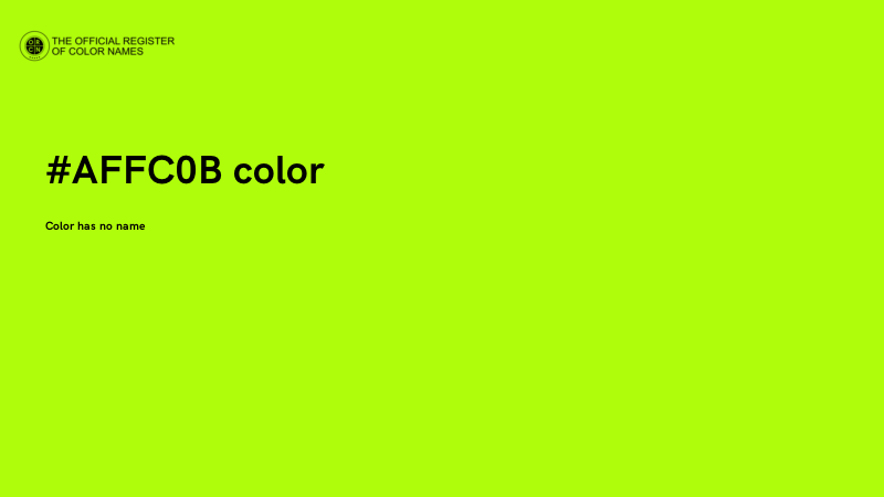 #AFFC0B color image