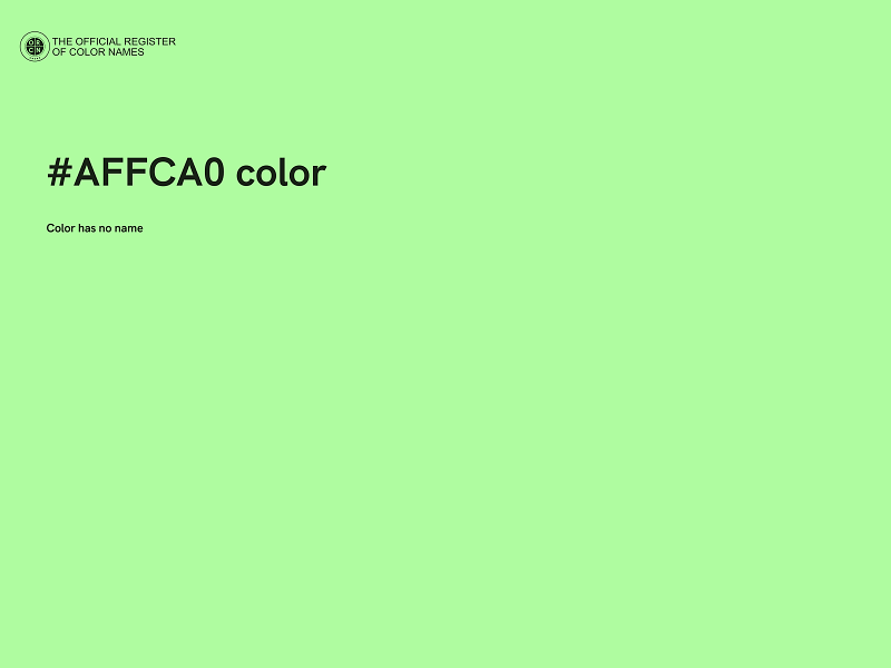 #AFFCA0 color image