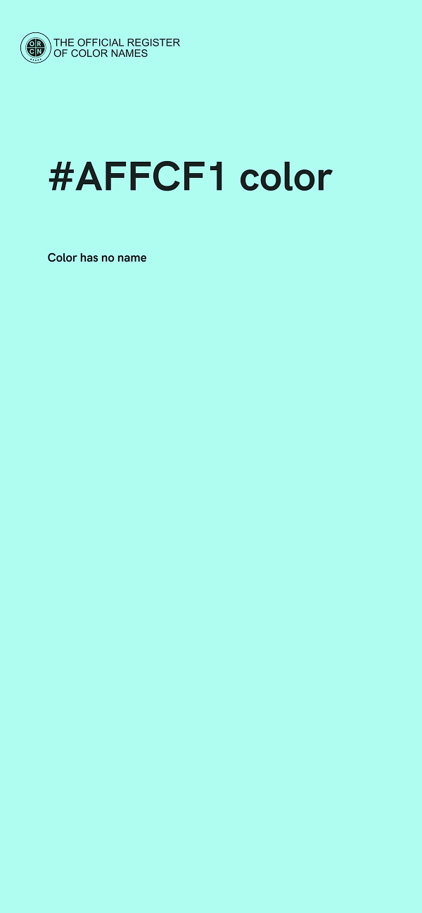 #AFFCF1 color image