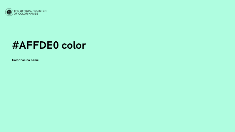 #AFFDE0 color image