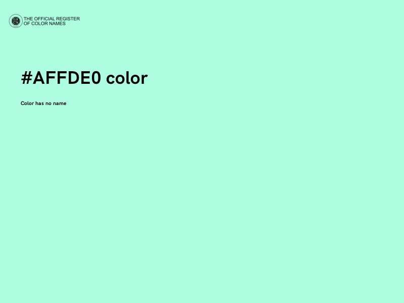 #AFFDE0 color image