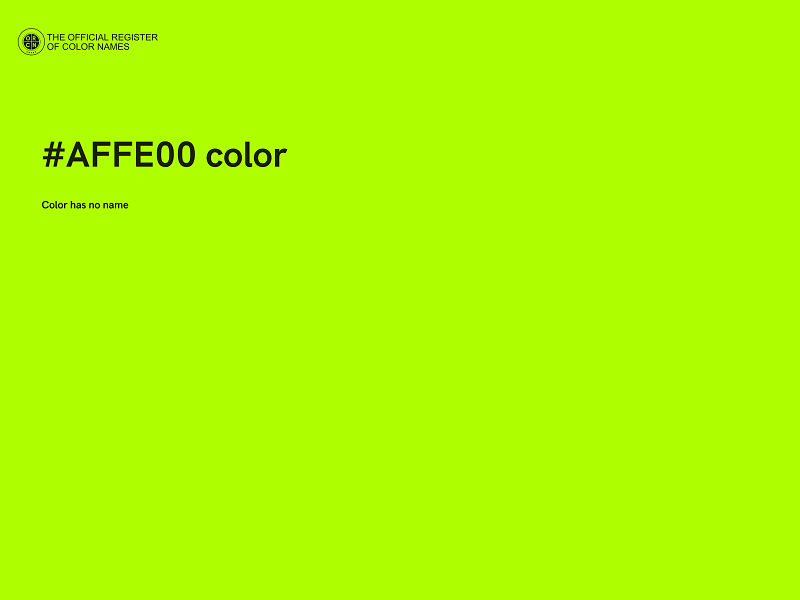 #AFFE00 color image