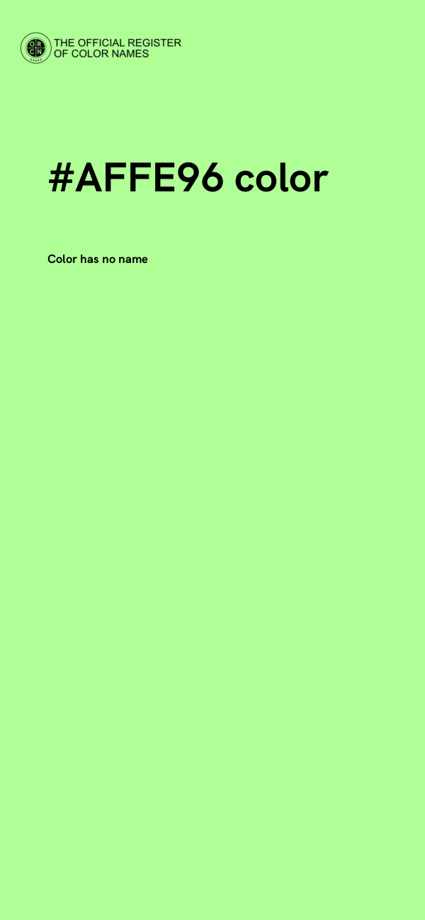 #AFFE96 color image