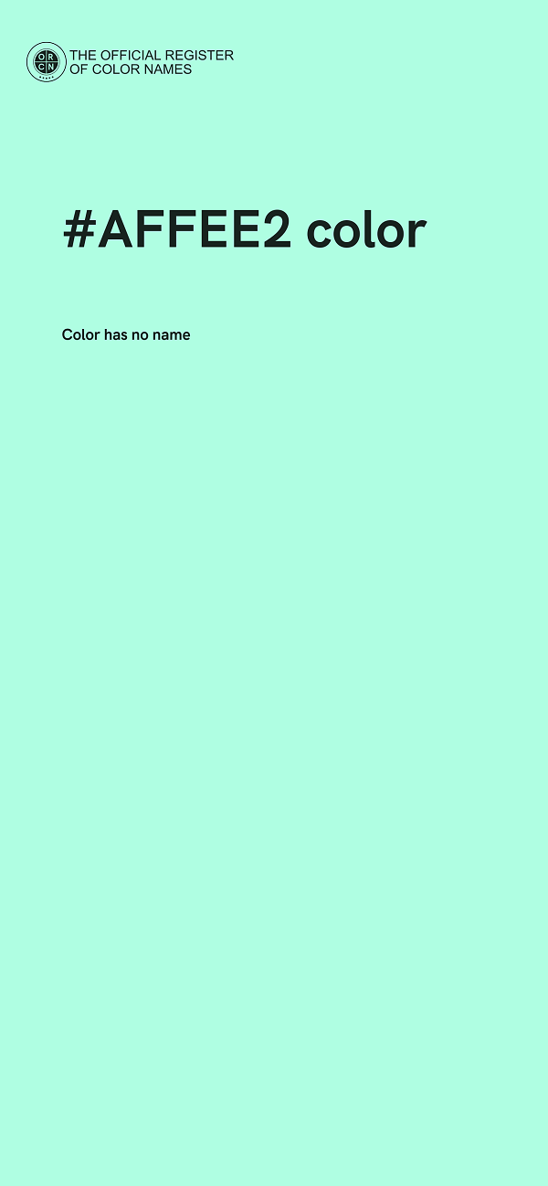 #AFFEE2 color image