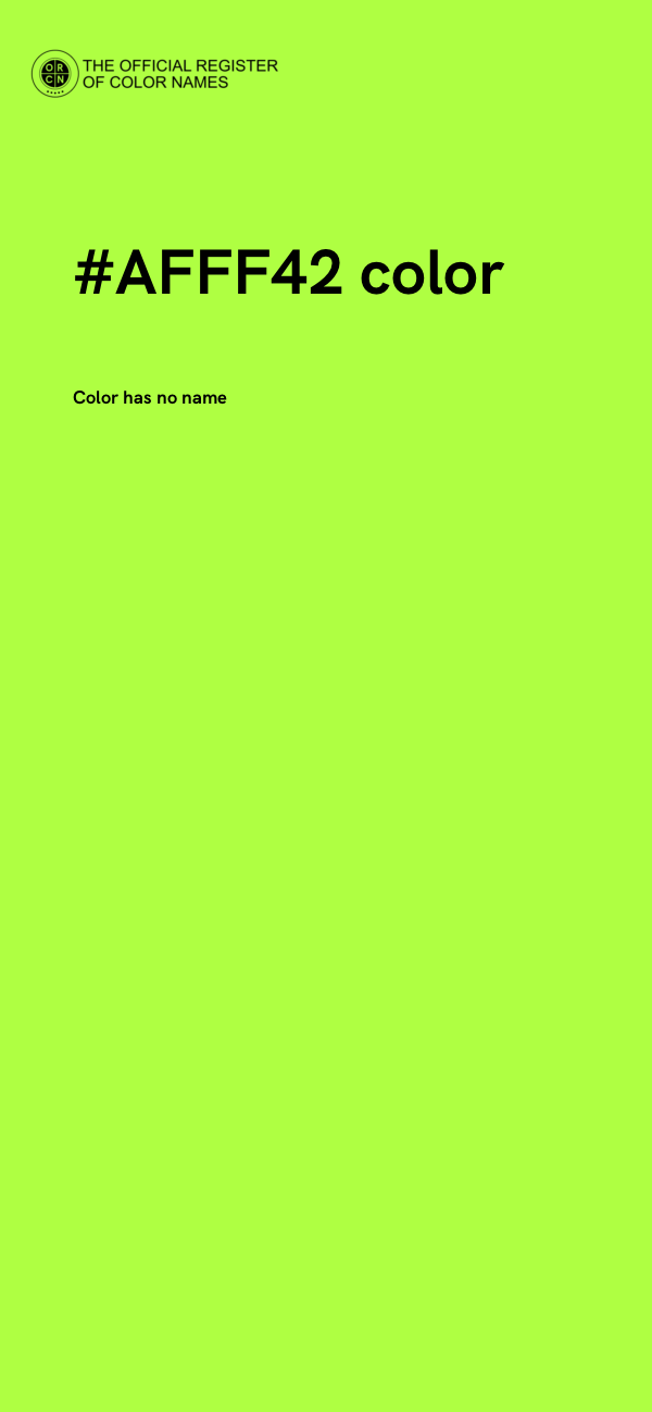 #AFFF42 color image