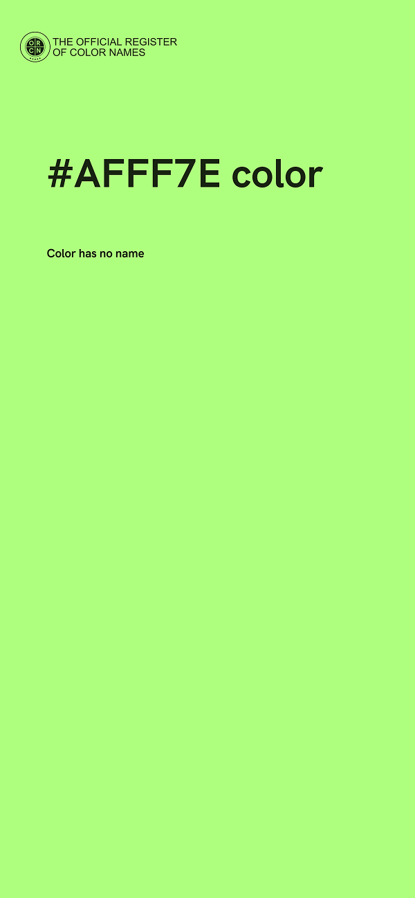 #AFFF7E color image