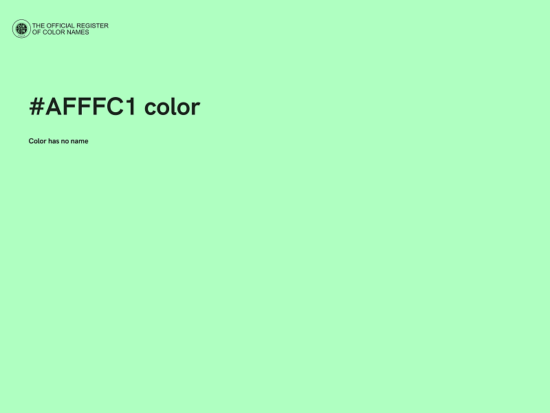 #AFFFC1 color image