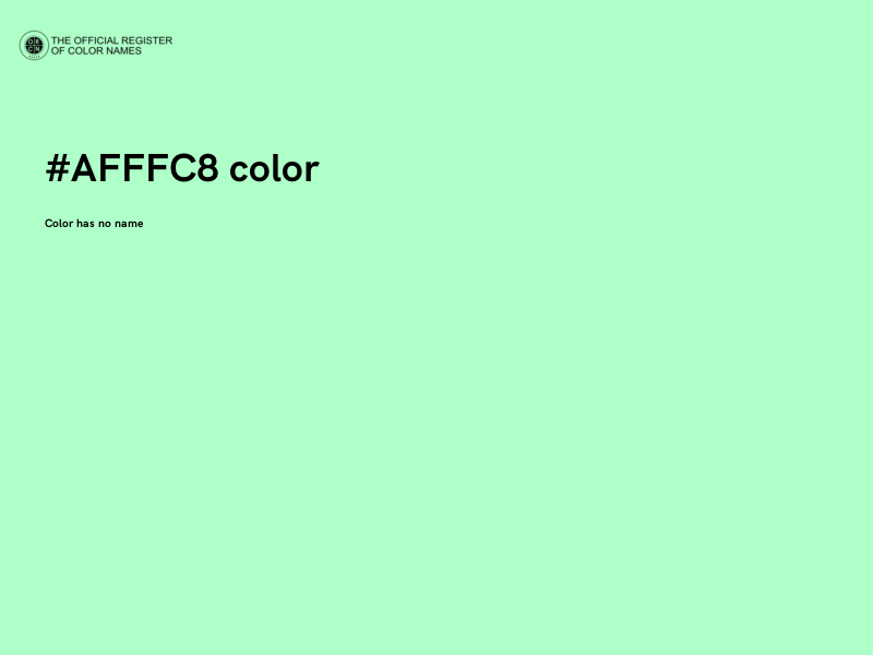 #AFFFC8 color image