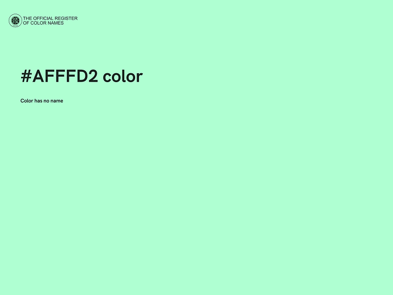 #AFFFD2 color image