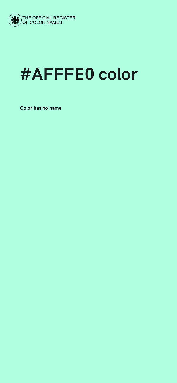 #AFFFE0 color image