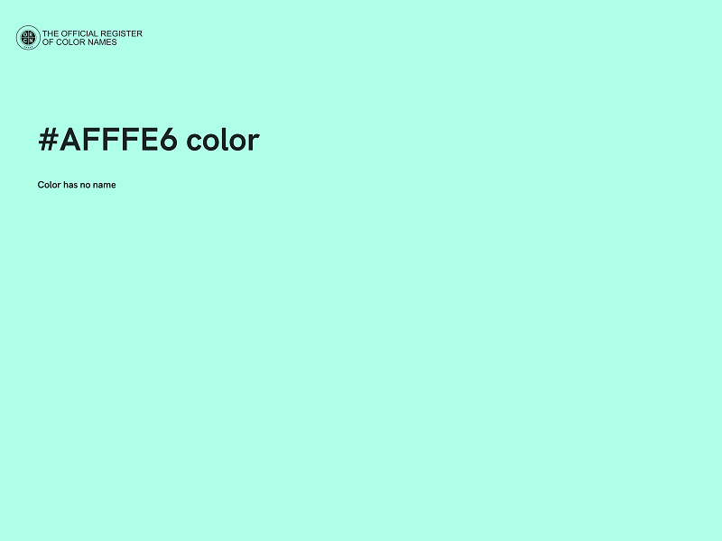 #AFFFE6 color image