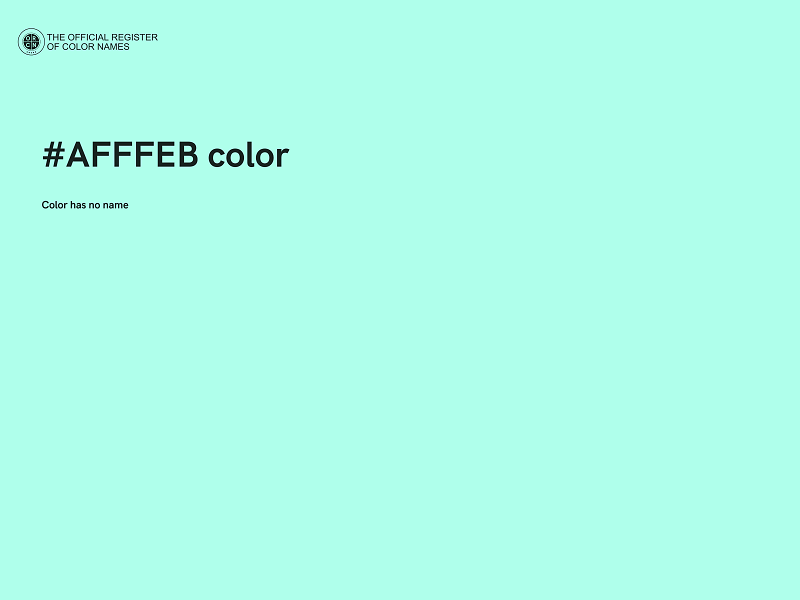 #AFFFEB color image