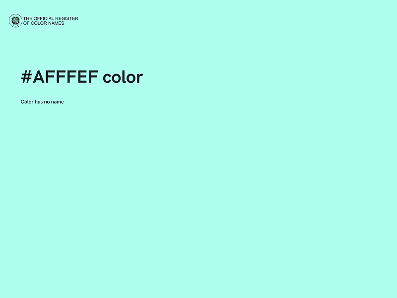 #AFFFEF color image