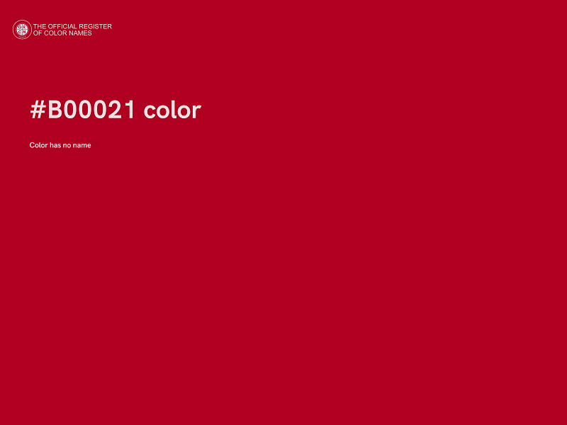 #B00021 color image