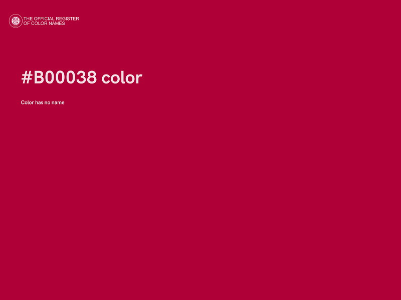 #B00038 color image