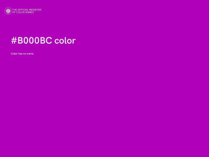 #B000BC color image