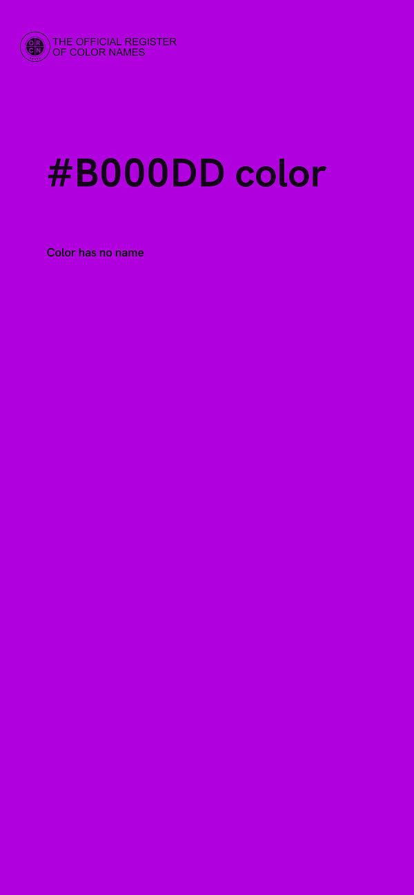 #B000DD color image