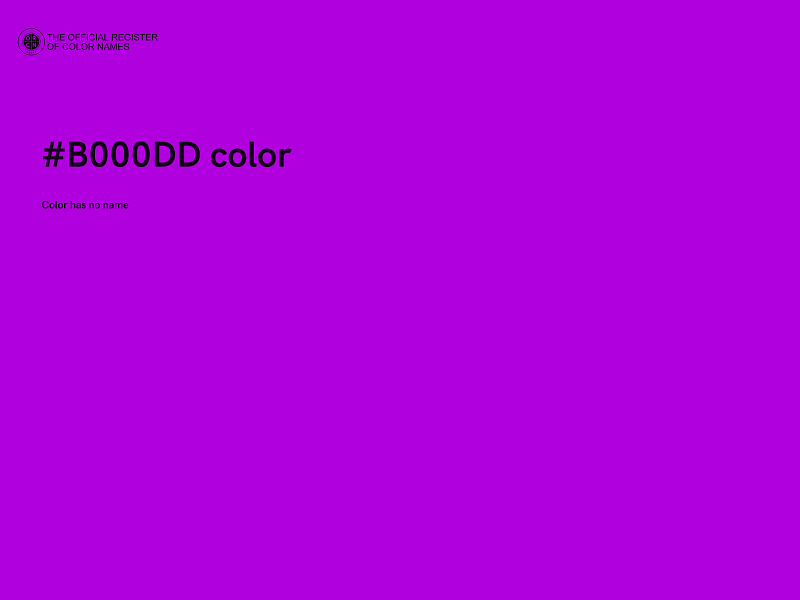 #B000DD color image